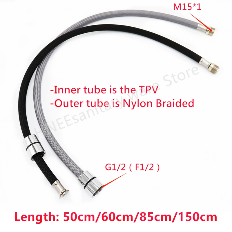 50cm/60cm/85cm/150cm F1/2 M15* - Flexible Hose Braided 评论和价格