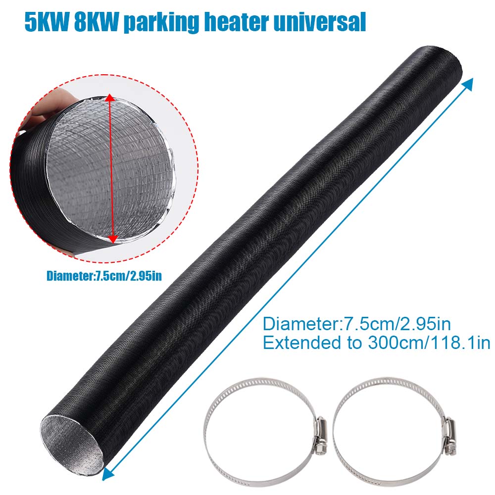 75mm Air Diesel Parking Heater - Flexible Hose Braided 评论和价格