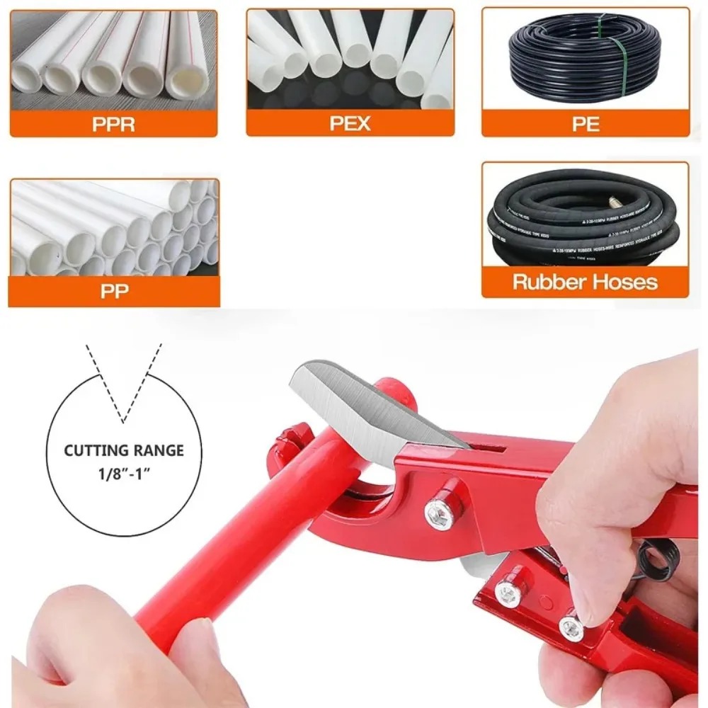 PU/PP/PE/PPR Hose Cutting Hand - Pipe Cutter Ratchet 评论和价格
