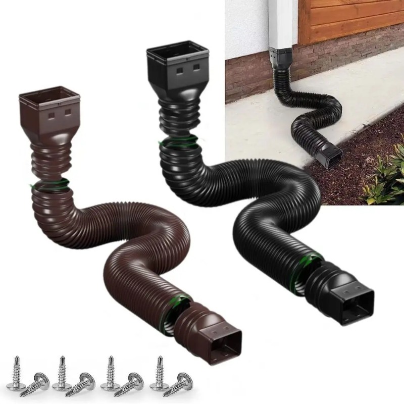 Flexible Retractable Downspout - Flexible Hose Braided 评论和价格