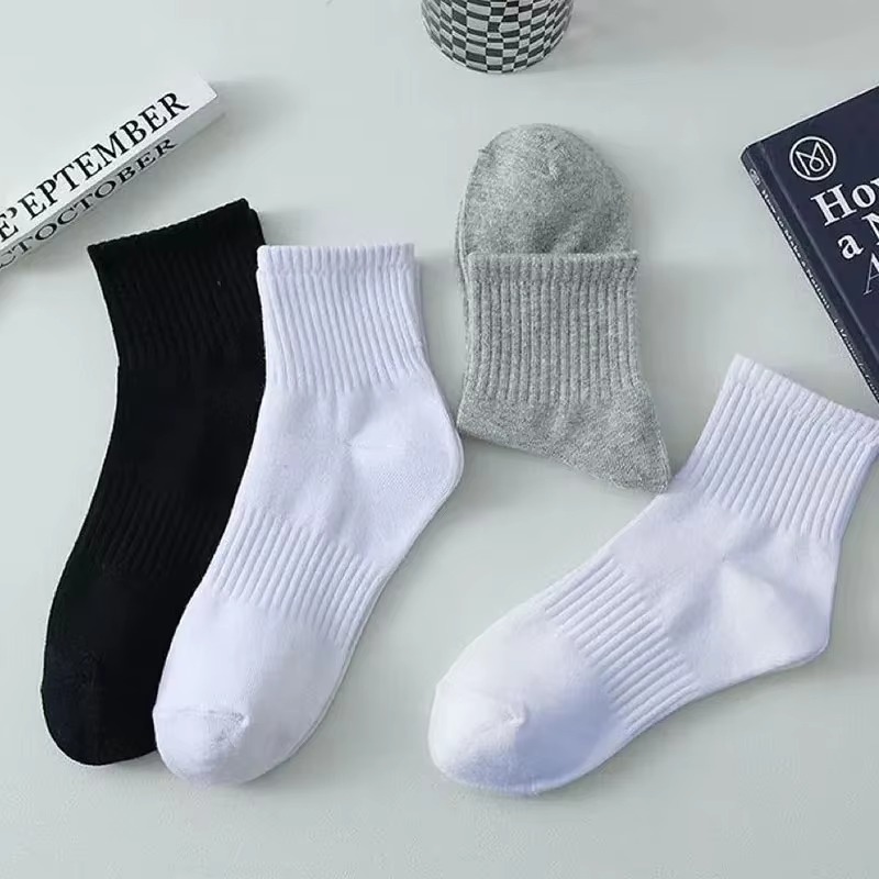 5 Pairs of Men's White Short T - Pipe Bending Spring 评论和价格