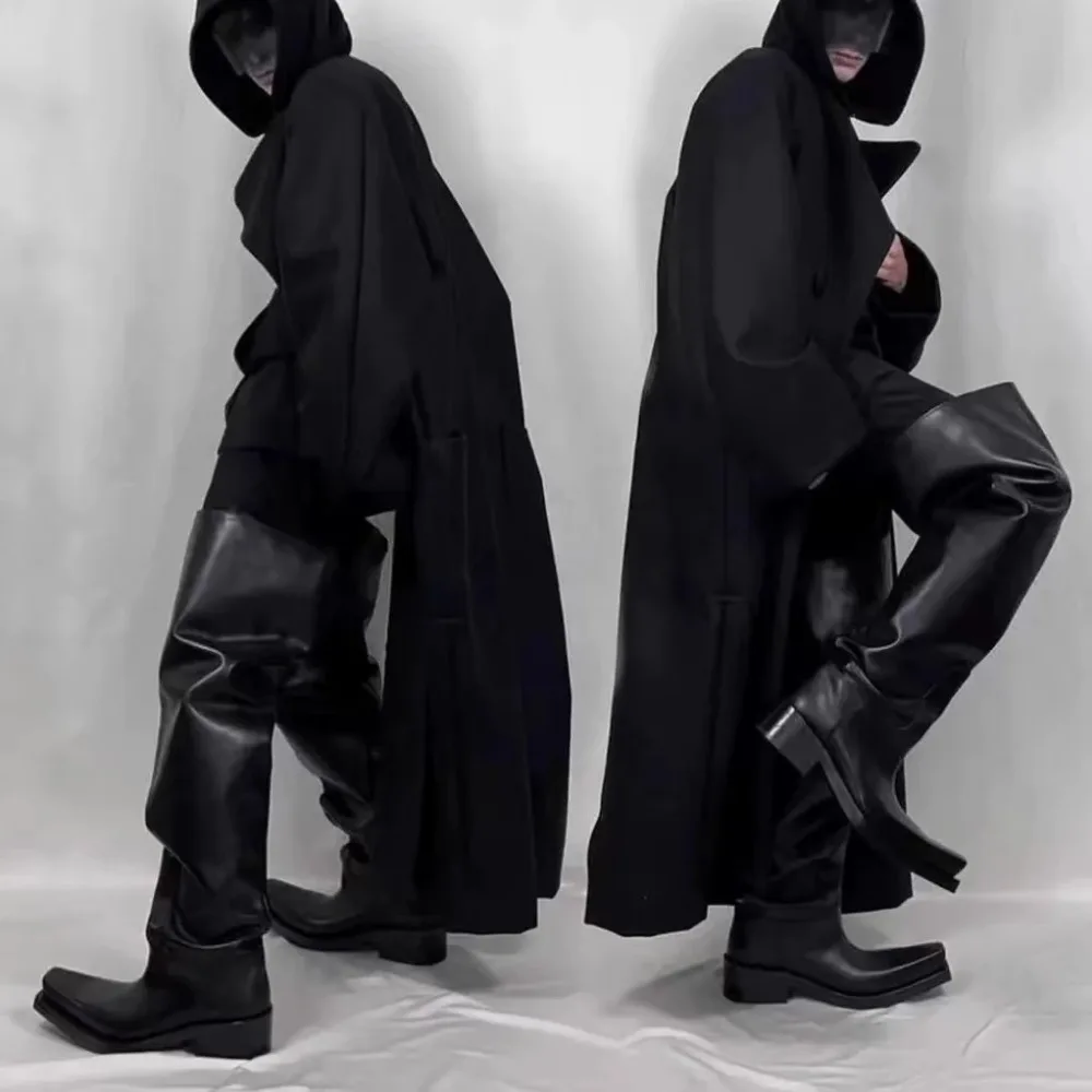 Black Riding Boots for Women M - Pipe Bending Spring 评论和价格